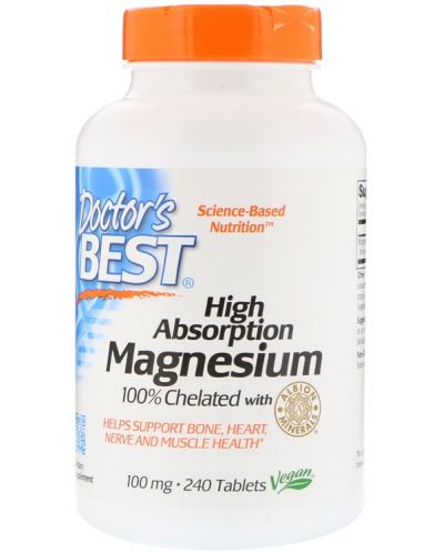 Magnesium, 240 таблетки, Doctor's Best - 1