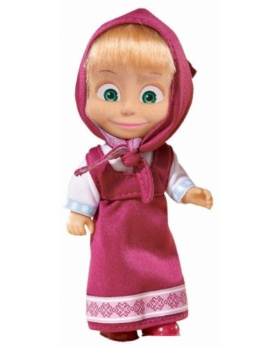 Кукла Simba Toys - Маша с розова рокля и забрадка - 1