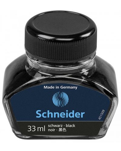 Мастило за писалка Schneider - 33 ml, черно - 1