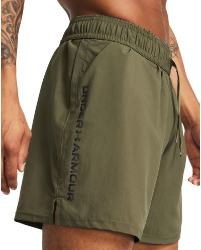 Мъжки къси панталони Under Armour - Woven Wordmark , зелени - 2