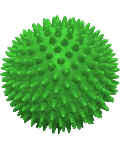Масажна топка Maxima - 70 mm, плътна с бодлички, зелена - 1