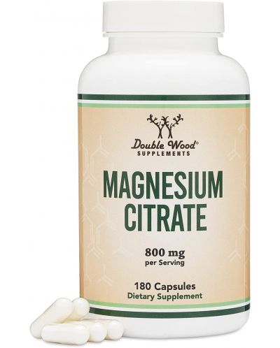 Magnesium Citrate, 180 капсули, Double Wood - 4