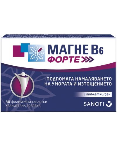 Магне В6 Форте, 30 таблетки, Sanofi - 1