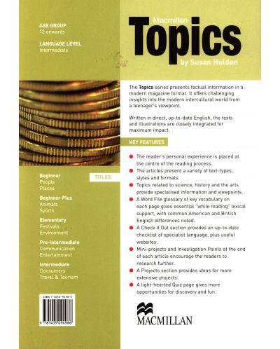 Macmillan Topics: Consumers - Intermediate - 2