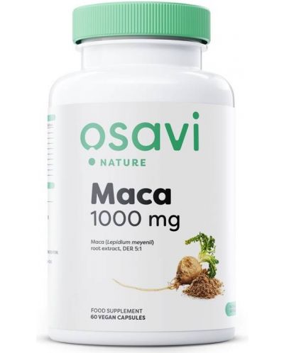 Maca, 1000 mg, 60 капсули, Osavi - 1