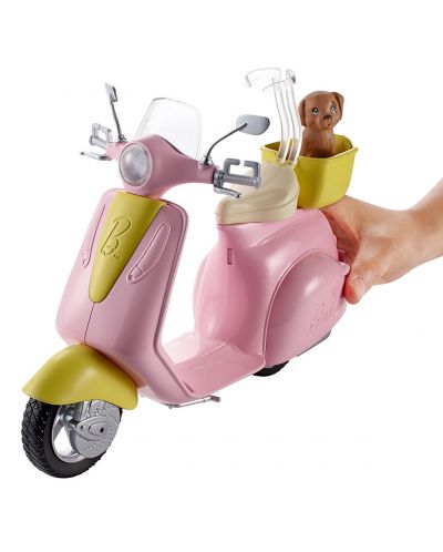 Мотопедът на Барби от Mattel – С домашен любимец - 1