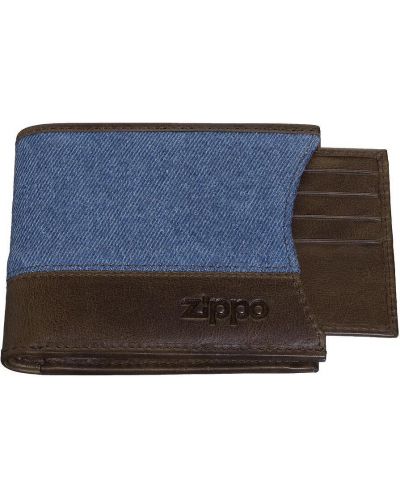 Мъжки портфейл Zippo Denim Bi-Fold - RFID защита, деним - 3