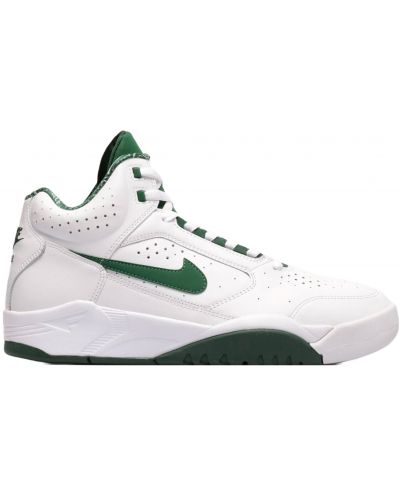 Мъжки обувки Nike - Air Flight Lite Mid,  бели/зелени - 3