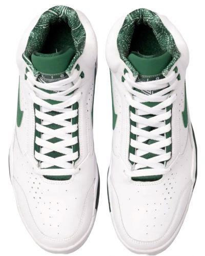 Мъжки обувки Nike - Air Flight Lite Mid,  бели/зелени - 4