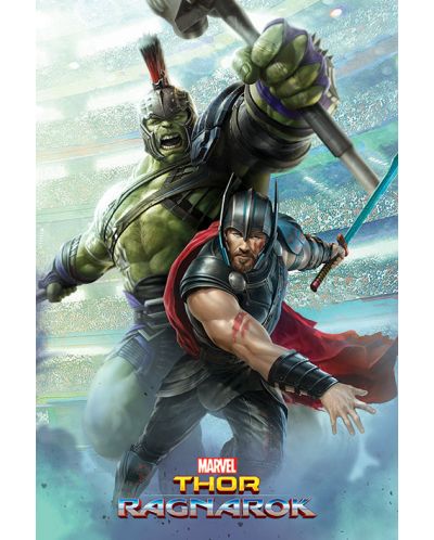 Макси плакат Pyramid - Thor Ragnarok (Thor And Hulk) - 1