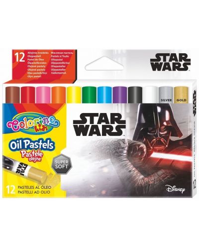 Маслени пастели Colorino Marvel - Star Wars, 12 цвята - 1