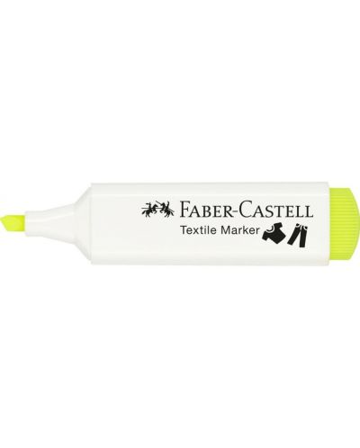 Маркер за текстил Faber-Castell - Неон, жълт - 4