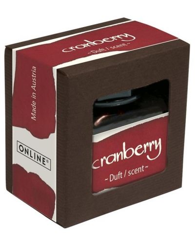 Мастило с аромат Online - Cranberry, червено, 15 ml - 2