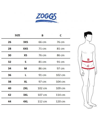 Мъжки плувни шорти Zoggs - Penrith 17'', червени - 3