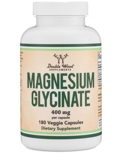 Magnesium Glycinate, 180 капсули, Double Wood - 1