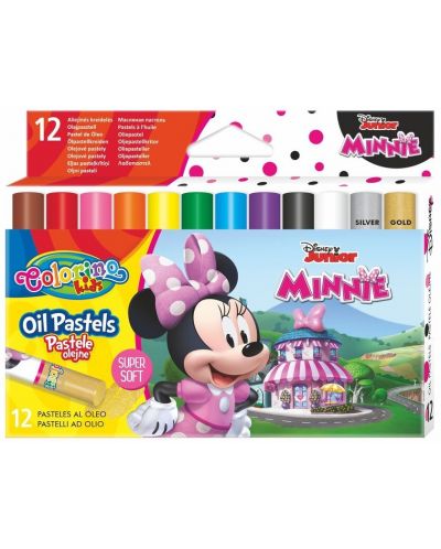 Маслени пастели Colorino Disney - Junior Minnie, 12 цвята - 1