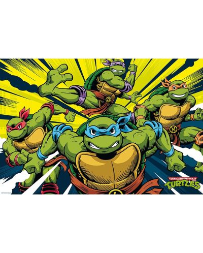 Макси плакат GB eye Animation: TMNT - Turtles in action - 1