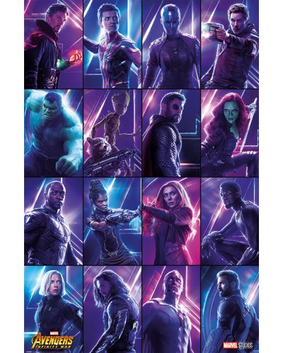 Макси плакат Pyramid - Avengers: Infinity War (Heroes)