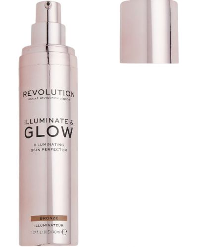 Makeup Revolution Хайлайтър llluminate & Glow bronze, 40 ml - 2