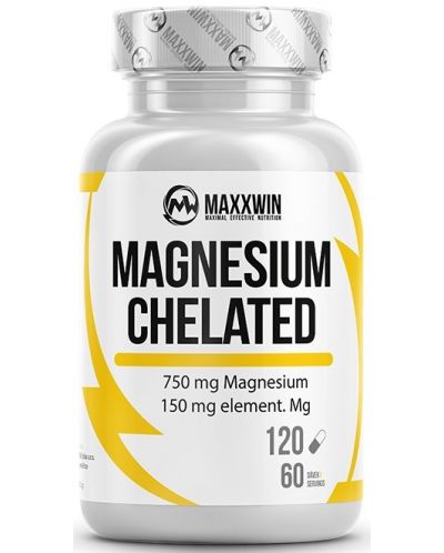 Magnesium Chelated, 120 капсули, Maxxwin - 1