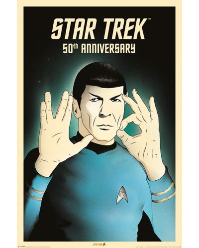 Макси плакат Pyramid - Star Trek (Spock 5-0) 50th Anniversary - 1