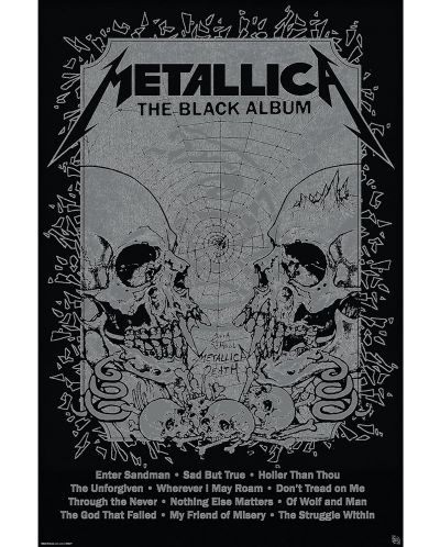 Макси плакат GB eye Music: Metallica - The Black Album - 1