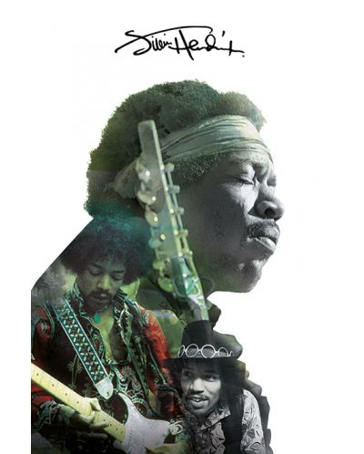 Макси плакат Pyramid - Jimi Hendrix (Double Exposure) - 1