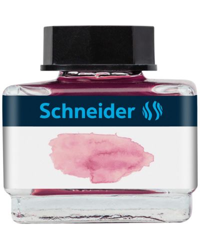 Мастило за писалка Schneider - 15 ml, роза - 1