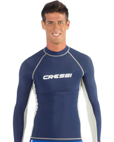 Мъжка неопренова блуза Cressi - Rashguard , синя - 2