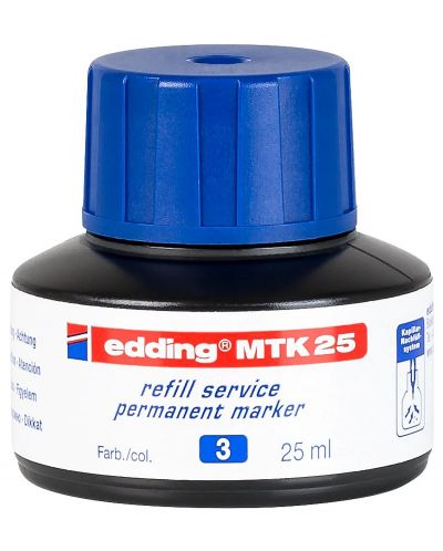 Мастило за маркери Edding MTK 25 - Син, 25 ml - 1