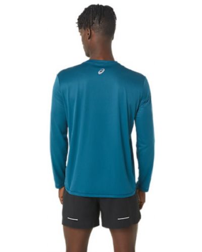 Мъжка блуза Asics - Fujitrail Logo LS Top, синя - 4