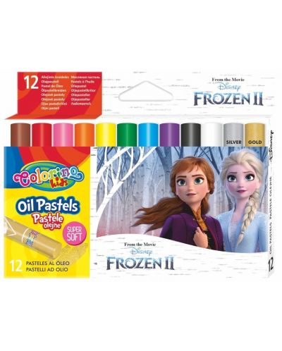 Маслени пастели Colorino Disney - Frozen II, 12 цвята - 1