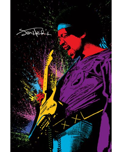Макси плакат Pyramid - Jimi Hendrix (Paint) - 1