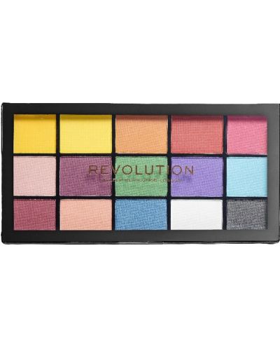 Makeup Revolution Reloaded Палитра сенки за очи, Marvellous Matte, 15 цвята - 1