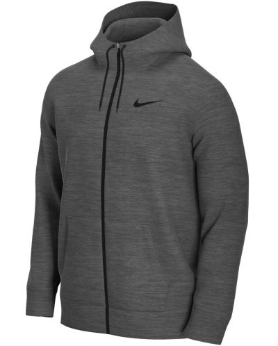 Мъжки суитшърт Nike - Dry-FIT Fleece, размер L, сив - 1