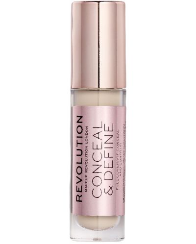 Makeup Revolution Conceal & Define Течен коректор, C1, 4 g - 1