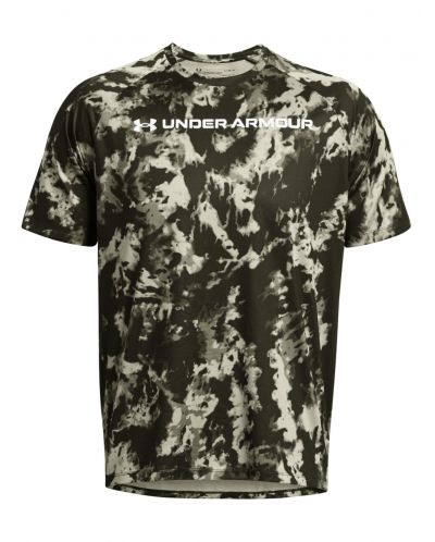 Мъжка тениска Under Armour - Tech ABC Camo, зелена - 1