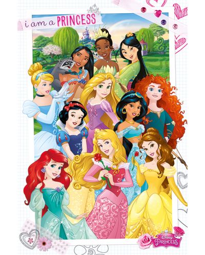 Макси плакат Pyramid - Disney Princess (I am a Princess) - 1