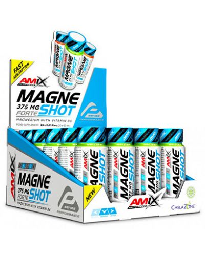 MagneShot Forte, неовкусен, 20 шота x 60 ml, Amix - 1