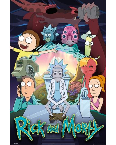 Макси плакат GB eye Animation: Rick & Morty - Key Art - 1