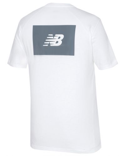 Мъжка тениска New Balance - Sport Essentials Logo Graphics, размер XL, бяла - 2