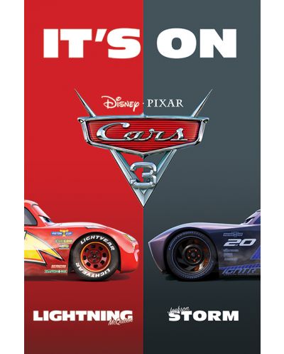 Макси плакат Pyramid - Cars 3 (It's On)