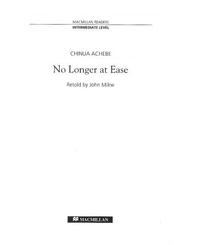 Macmillan Readers: No Longer at Ease (ниво Intermediate) - 3