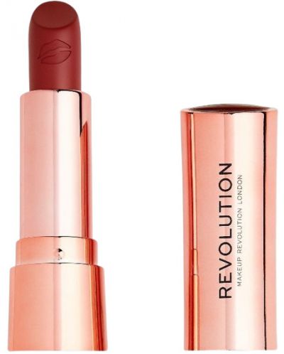 Makeup Revolution Satin Kiss Червило за устни Rose Muted Red, 3.5 g - 1
