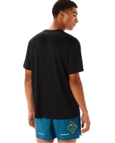 Мъжка тениска Asics - Fujitrail Logo SS Top, черна - 4