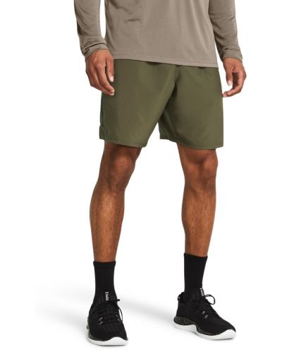 Мъжки къси панталони Under Armour - Woven Wordmark , зелени - 1