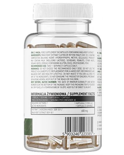 Maca, 600 mg, 60 капсули, OstroVit - 2