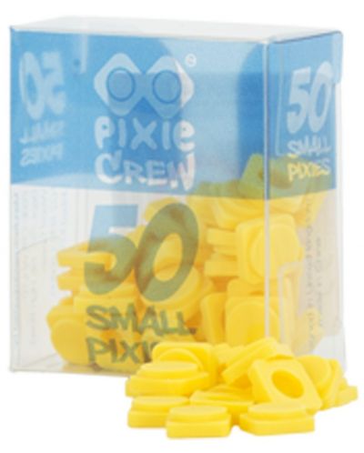 Малки силиконови пиксели Pixie Crew - Жълти, 50 броя - 1