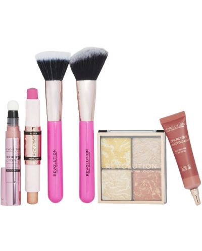 Makeup Revolution Подаръчен комплект Blush & Glow, 6 части - 2