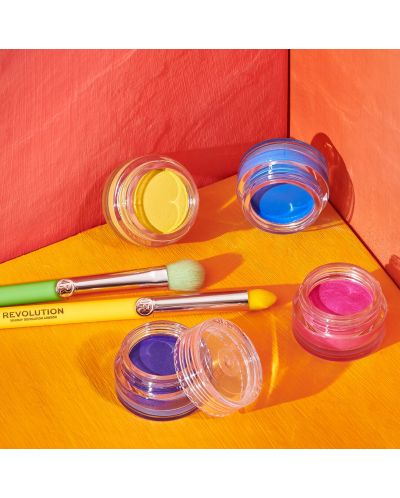 Makeup Revolution Комплект пигменти водни очни линии Neon Heat water, 4 броя - 4